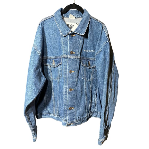 Star Gear Vintage 1994 Woodstock Denim Jean Jacket - Picture 2 of 5